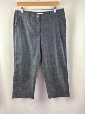 Women’s Calvin Klein Size 10P Dark Gray Denim Capris